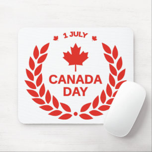 Canada Day Wreath Mousepad