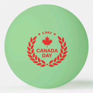 Canada Day Wreath Pong Balls Tischtennisball