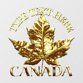 Canada Decal Sporty Custom Canada Window Cling Fensteraufkleber (Blatt)