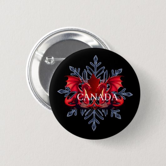 CANADA DRAGONS BUTTON (Vorne & Hinten)