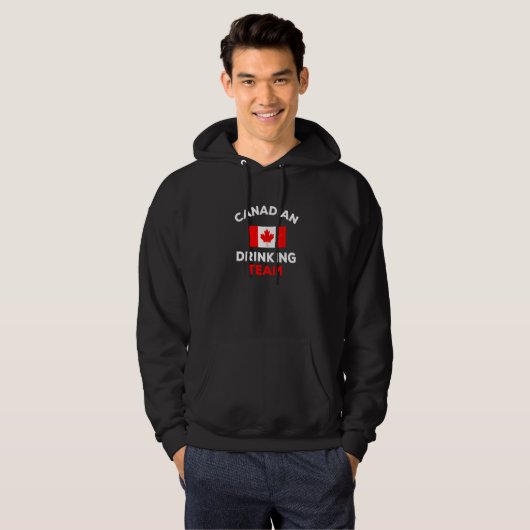 Canada Drinking Team Canadian Maple Flag Leaf Hoodie (Vorne ganz)