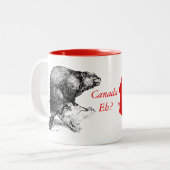 Canada Eh? Biber Kaffeetasse Tasse (Vorderseite Links)