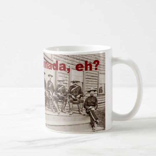 Canada Eh Vintag Mounties Foto Kaffeetasse (Rechts)