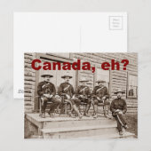 Canada Eh Vintag Mounties Foto Postkarte (Vorne/Hinten)