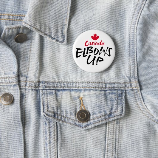 CANADA Elbows Up red mapel ist nicht in den USA er Button (Beispiel)