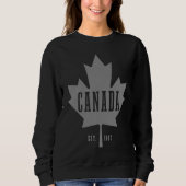 Canada Est 1867 Maple Leaf Canadian Flag Pride Roo Sweatshirt (Vorderseite)