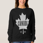 Canada Est 1867 Maple Leaf Canadian Flag Pride Roo Sweatshirt (Vorderseite)