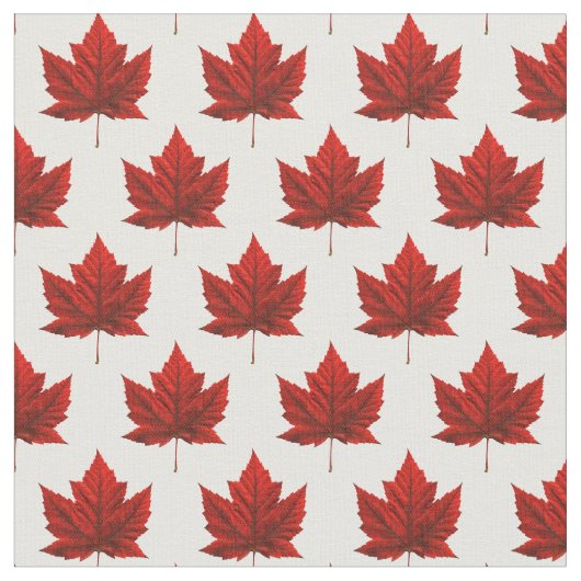 Canada Fabric Canada Maple Leaf Fabric Flag Fabric Stoff (Nahaufnahme)