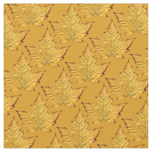 Canada Fabric Maple Leaf Fabric Yellow Fabric Stoff (Nahaufnahme)