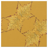 Canada Fabric Varsity Canada Fabric Yellow Fabric Stoff (Nahaufnahme)