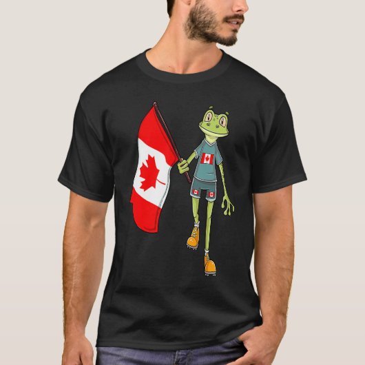 Canada Fan Frog T-Shirt (Vorderseite)