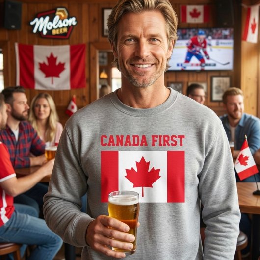 Canada First. Conservative Canada. Sweatshirt