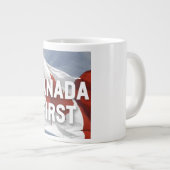 Canada first. Conservative Party Canada Jumbo-Tasse (Vorderseite Rechts)