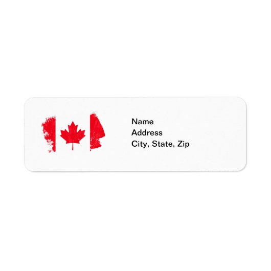 CANADA FLAG-Adressenkennzeichen (Vorne)