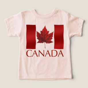 Canada Flag Baby Tooto Canada Baby Bodysuits