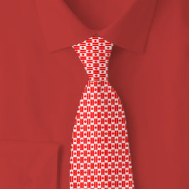 Canada Flag Brick Pattern Krawatte