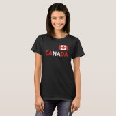 Canada Flag Canadian Flag Pride Country Happy Cana T-Shirt (Vorne ganz)