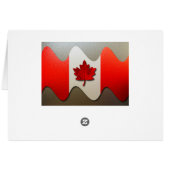 Canada Flag Chrome von Shirley Taylor (Rückseite Horizontal)
