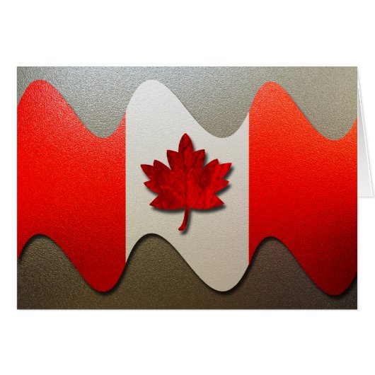 Canada Flag Chrome von Shirley Taylor (Vorderseite (Horizontal))