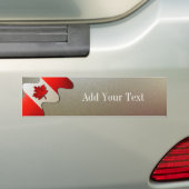Canada Flag Chrome von Shirley Taylor Autoaufkleber (Auf Auto)