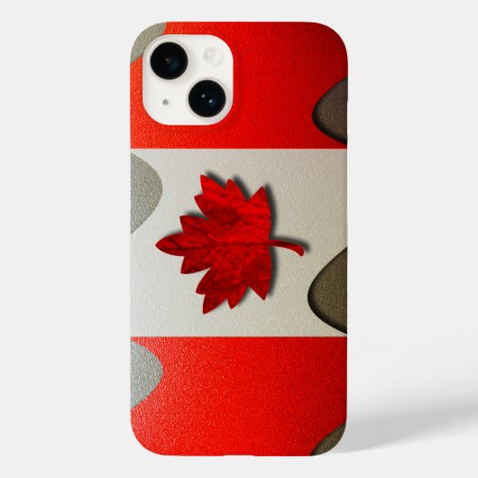 Canada Flag Chrome von Shirley Taylor Case-Mate iPhone Hülle (Rückseite)
