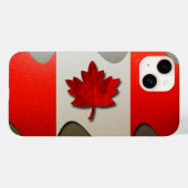 Canada Flag Chrome von Shirley Taylor Case-Mate iPhone Hülle (Rückseite (Horizontal))