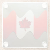 Canada Flag Chrome von Shirley Taylor Glasuntersetzer (Rückseite)