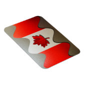 Canada Flag Chrome von Shirley Taylor Magnet (Rechte Seite)
