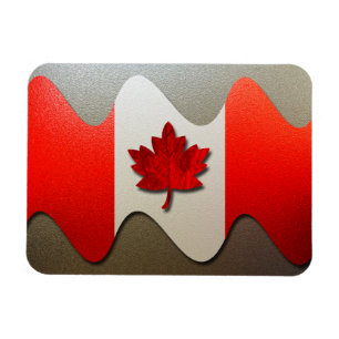 Canada Flag Chrome von Shirley Taylor Magnet