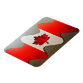 Canada Flag Chrome von Shirley Taylor Magnet (Linke Seite)