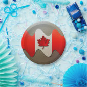 Canada Flag Chrome von Shirley Taylor Pappteller (Party)