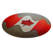 Canada Flag Chrome von Shirley Taylor Schneidebrett (Ecke)