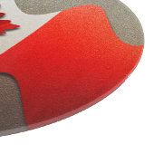 Canada Flag Chrome von Shirley Taylor Schneidebrett (Ecke)
