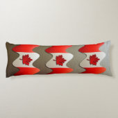 Canada Flag Chrome von Shirley Taylor Seitenschläferkissen (Rückseite)