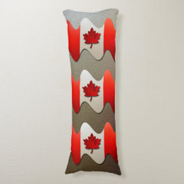 Canada Flag Chrome von Shirley Taylor Seitenschläferkissen