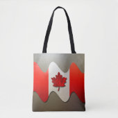 Canada Flag Chrome von Shirley Taylor Tasche (Vorderseite)