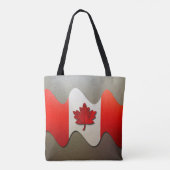 Canada Flag Chrome von Shirley Taylor Tasche (Rückseite)