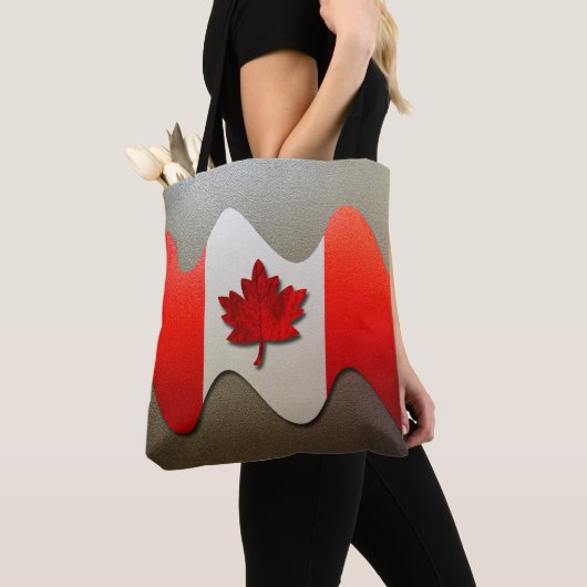 Canada Flag Chrome von Shirley Taylor Tasche (Von Nahem)