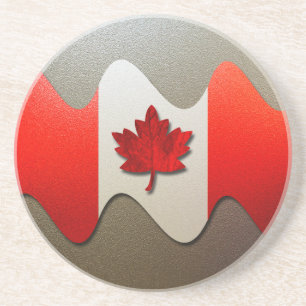 Canada Flag Chrome von Shirley Taylor Untersetzer