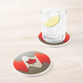 Canada Flag Chrome von Shirley Taylor Untersetzer (Seite)
