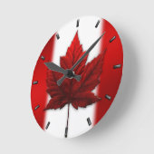 Canada Flag Clock Canada Souvenir Wall Clocks Gift Runde Wanduhr (Winkel)