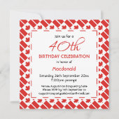 CANADA FLAG Custom Geburtstagsfeier Einladung (Vorderseite)