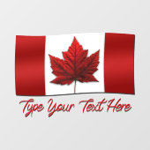 Canada Flag Decal Canada Maple Leaf Window Cloning Fensteraufkleber (Blatt)