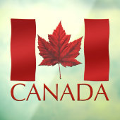 Canada Flag Decals Personalize Canada Window Decal Fensteraufkleber (Blatt 3)