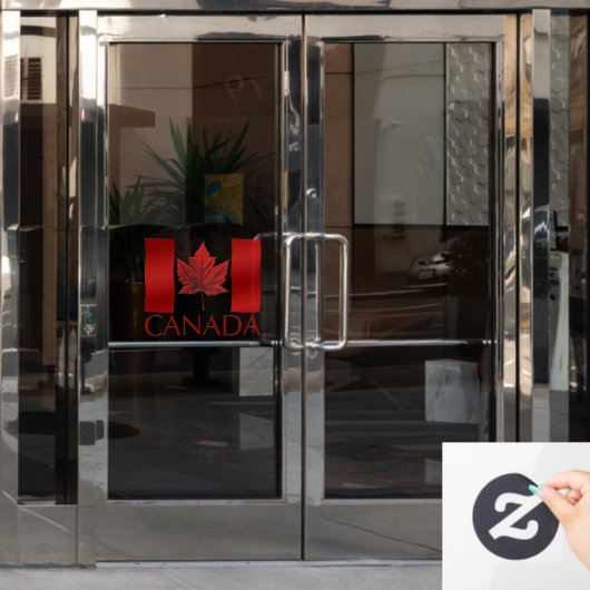 Canada Flag Decals Personalize Canada Window Decal Fensteraufkleber (Büro Tür)