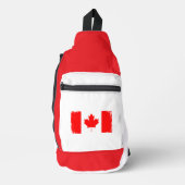 Canada flag distressed  crossbody bag (Vorderseite)