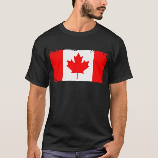 Canada flag distressed  T-Shirt (Vorderseite)