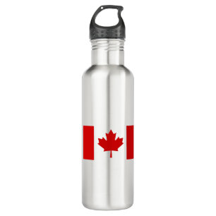 CANADA FLAG EDELSTAHLFLASCHE