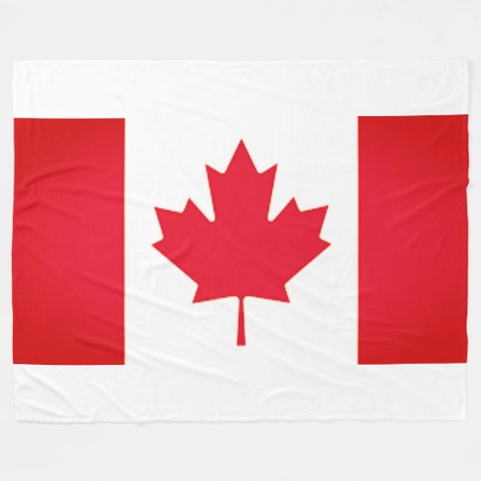 CANADA FLAG FLEECEDECKE (Vorderseite (Horizontal))