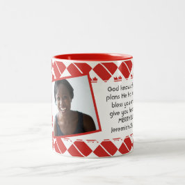 CANADA FLAG Foto Vorlage Fügen Sie Ihren Text JER  Zweifarbige Tasse